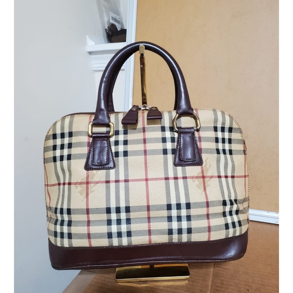  BURBERRY Nova Check Alma Top Handle Bag - Picture 2 of 11